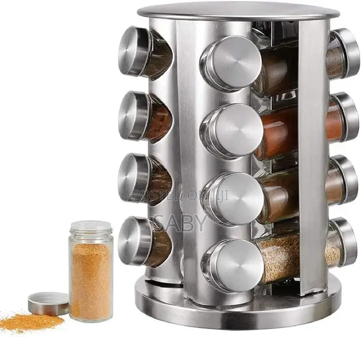 16 Jar Rotating Spice Carousel