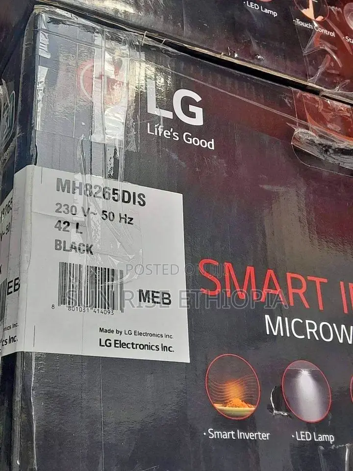 LG Black Microwave Oven With Grill, 42liter