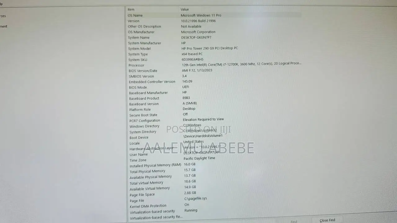 New Desktop Computer HP 290 G9 All-in-One 16GB Intel Core I7 SSD 1T