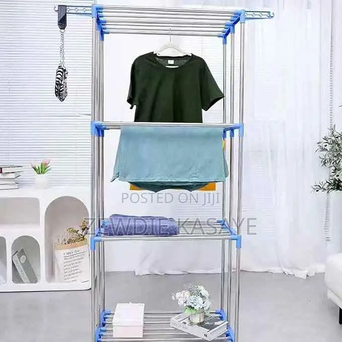 4-Tier Clothes Drying Rack ባለ 4 ደረጃ የልብስ ማስጫ
