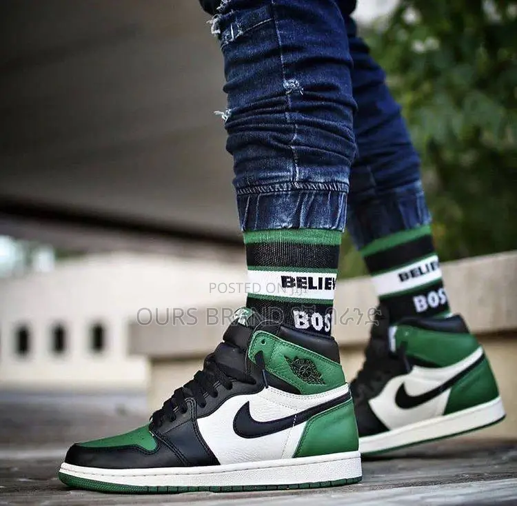 NIKE Air Jordan 1 High Pin Green High Master Quality Shoes