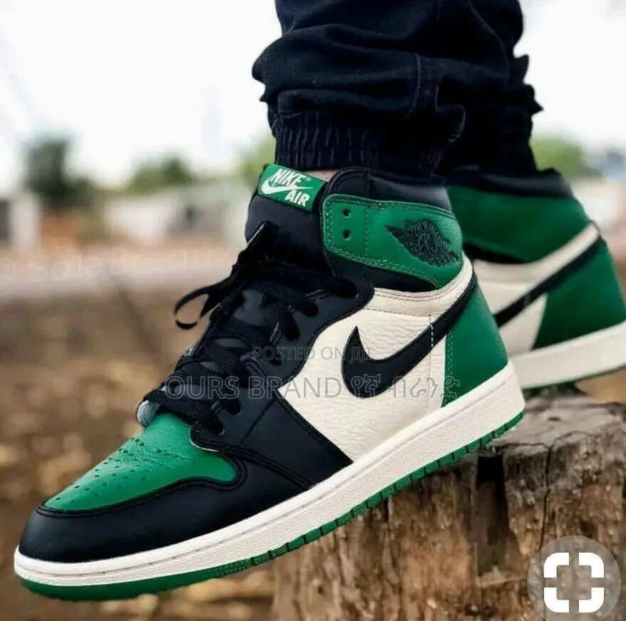 NIKE Air Jordan 1 High Pin Green High Master Quality Shoes