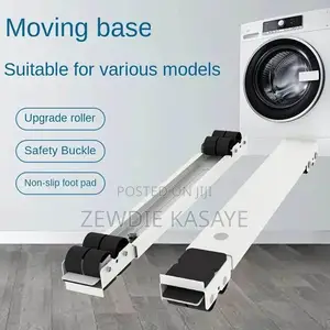 Adjustable Fridge Roller Wheels Stand With Brake.