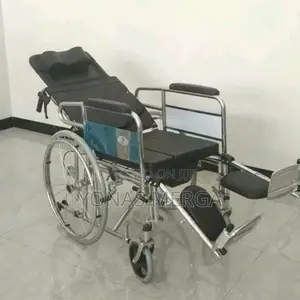 Toilet Wheelchair for Disables Elderly,-Lying Wheelchair