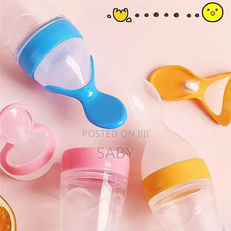 Baby Feeding Bottle Spoon With Container Baby Food Feeder