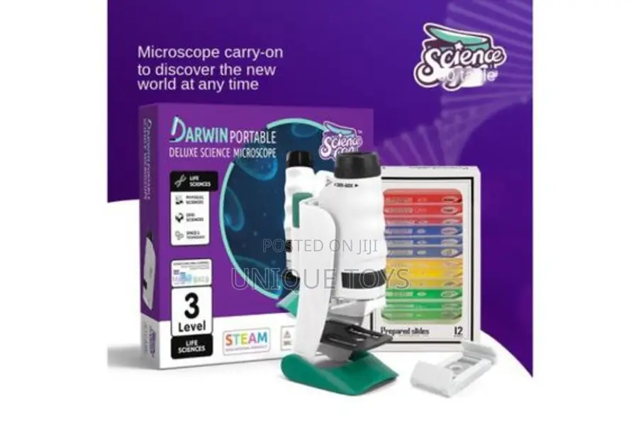 Deluxe Science Microscope Stem Set: With 12 Specimen Sheets