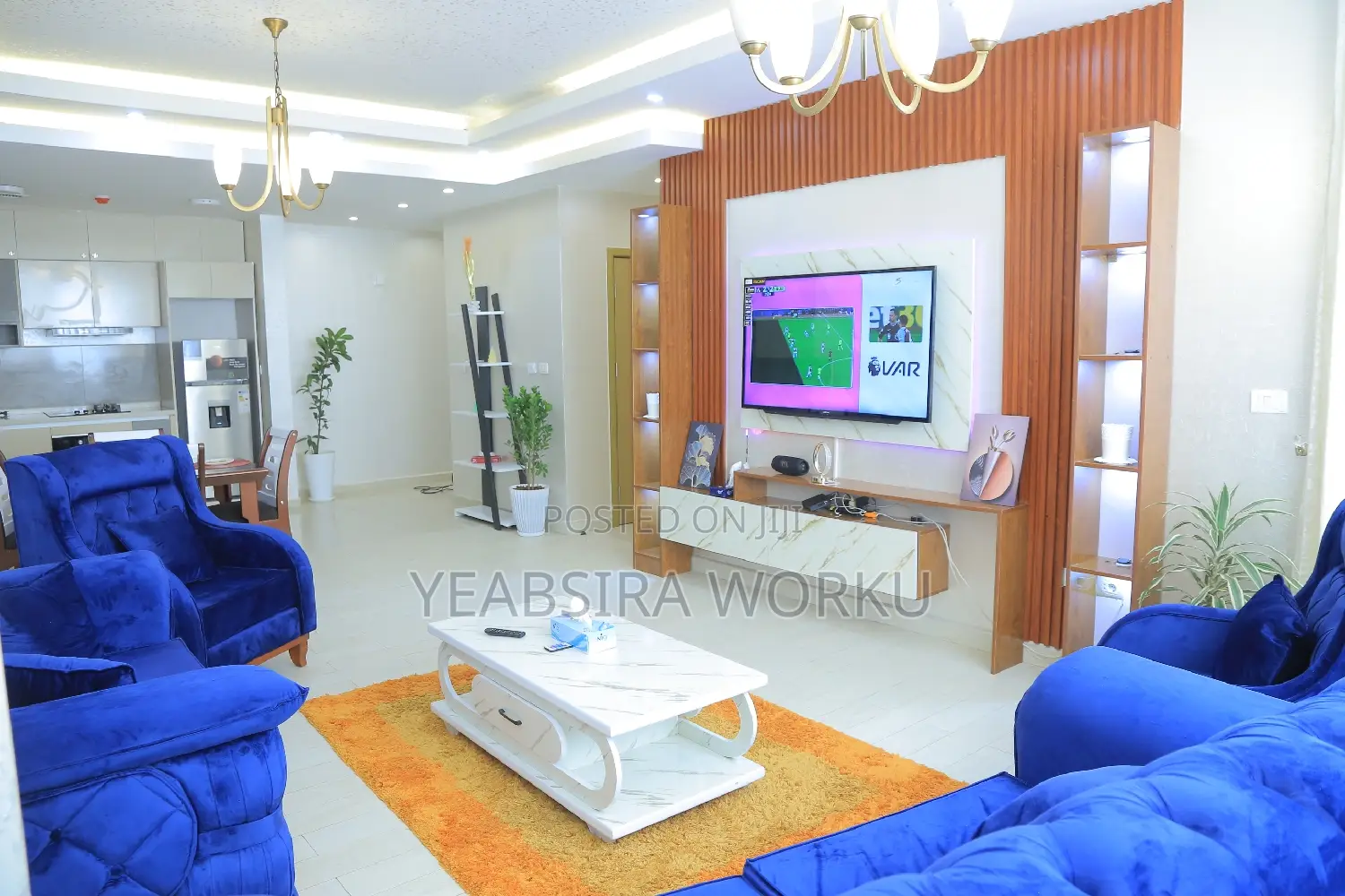 Furnished 2bdrm Apartment in Alsam Realestate, Lideta for rent