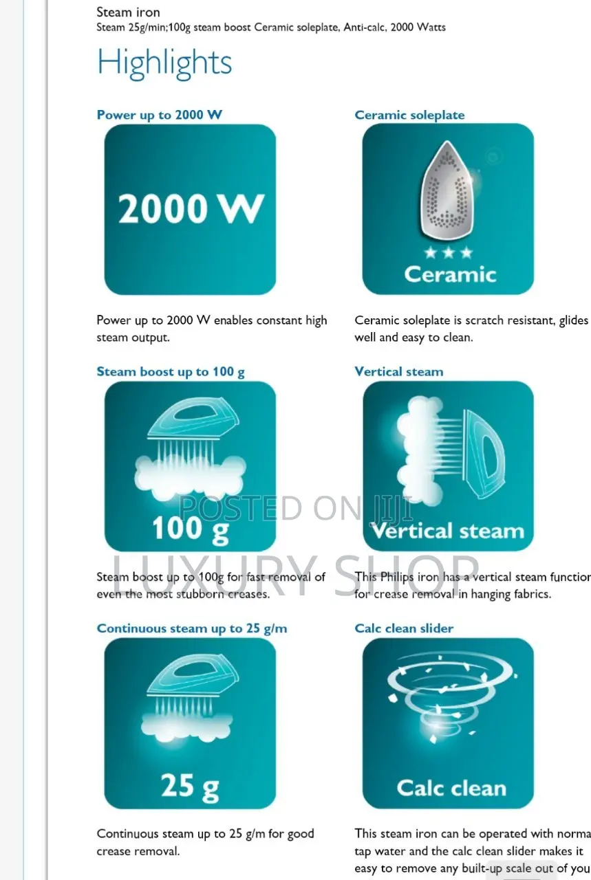 1original Philips Steam Iron