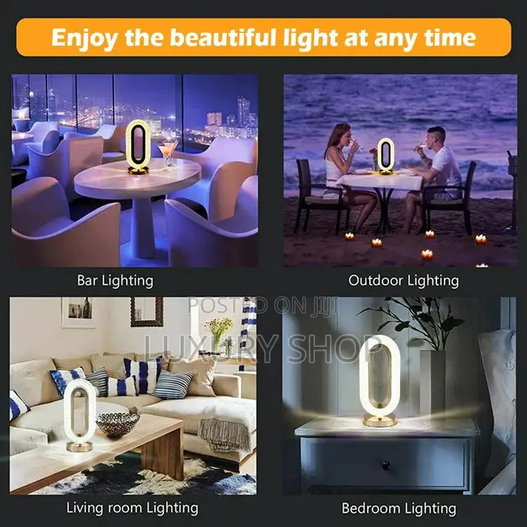 LED Crystal Table Lamp