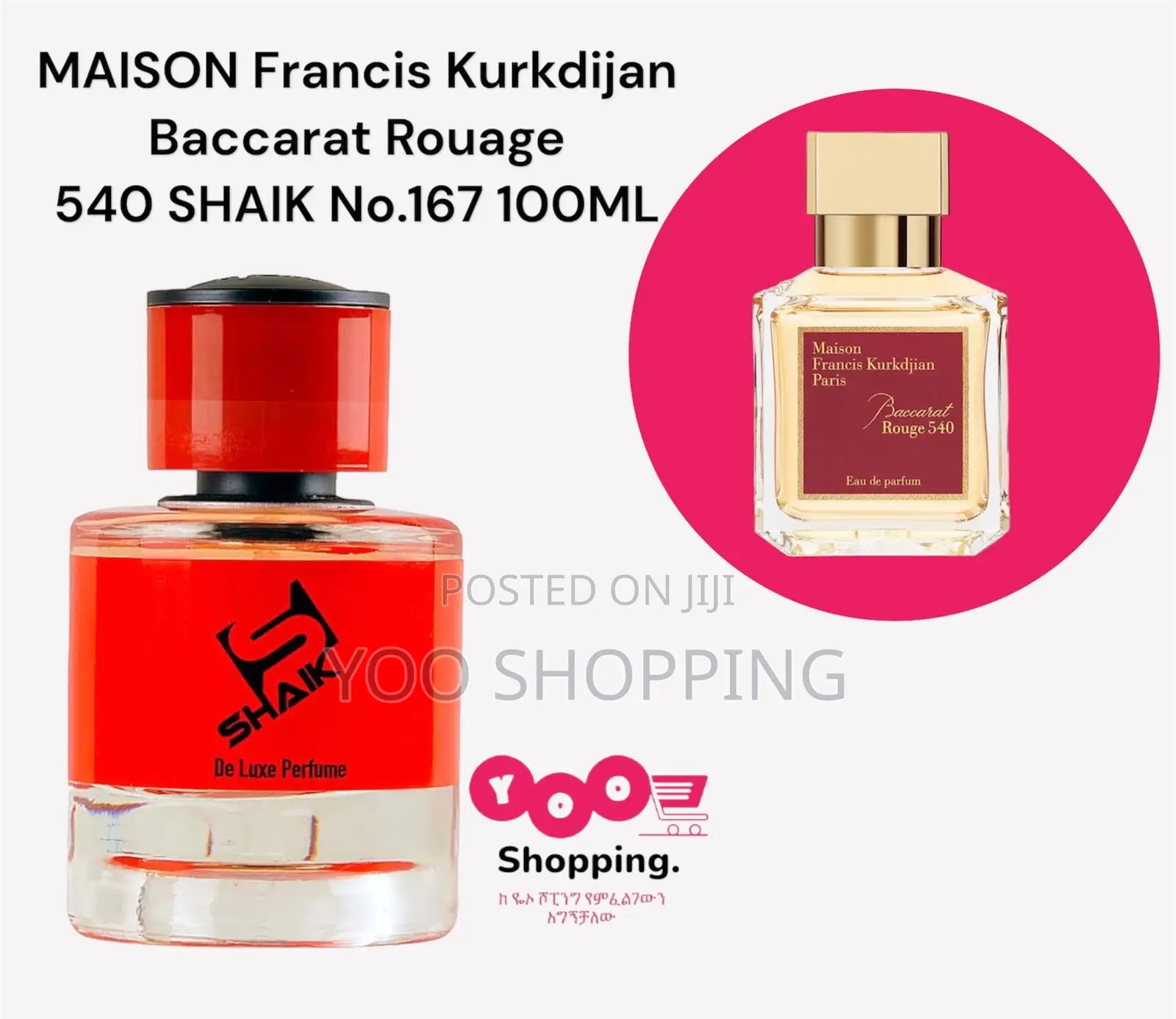 SHAIK 100ML Baccarat Rough 540 Unisex No.167