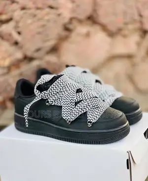 Nike Air Force 1 Rope Lacemood Lanvin Black Low High Shoes