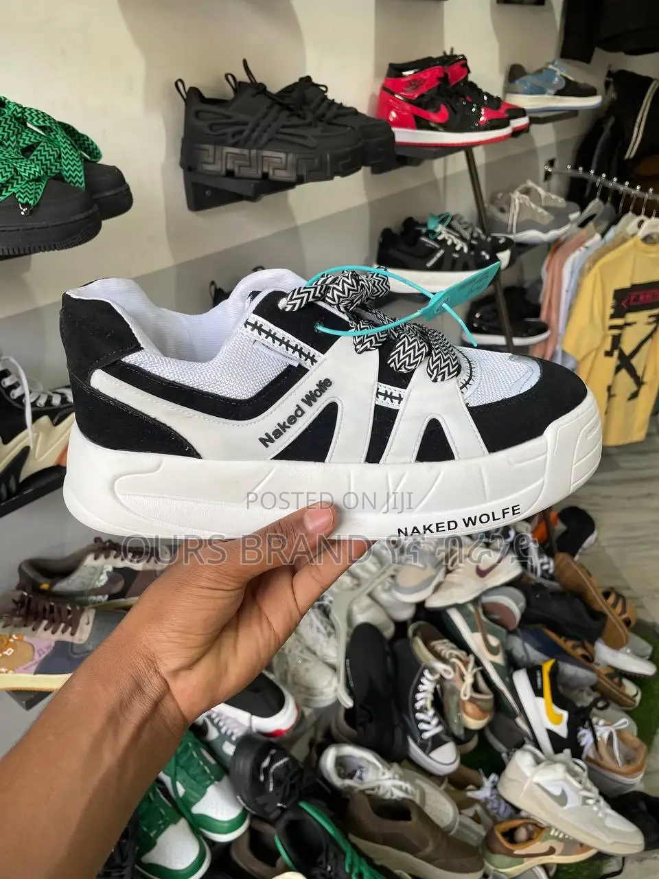 Naked Wolfe High Master Quality Luxury Sneakers Shoes for U