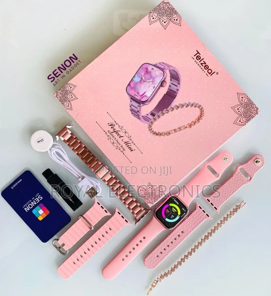 TELZEAL Germany Mini Smart Watch ++ Free Bracelet 3 Straps