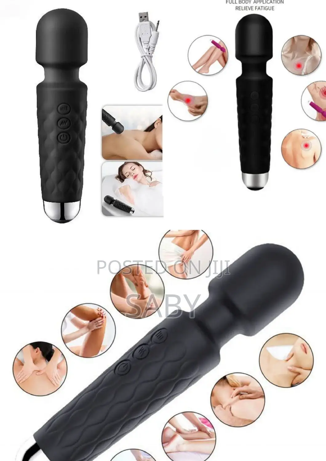 Rechargeable Silicon Magic Massager