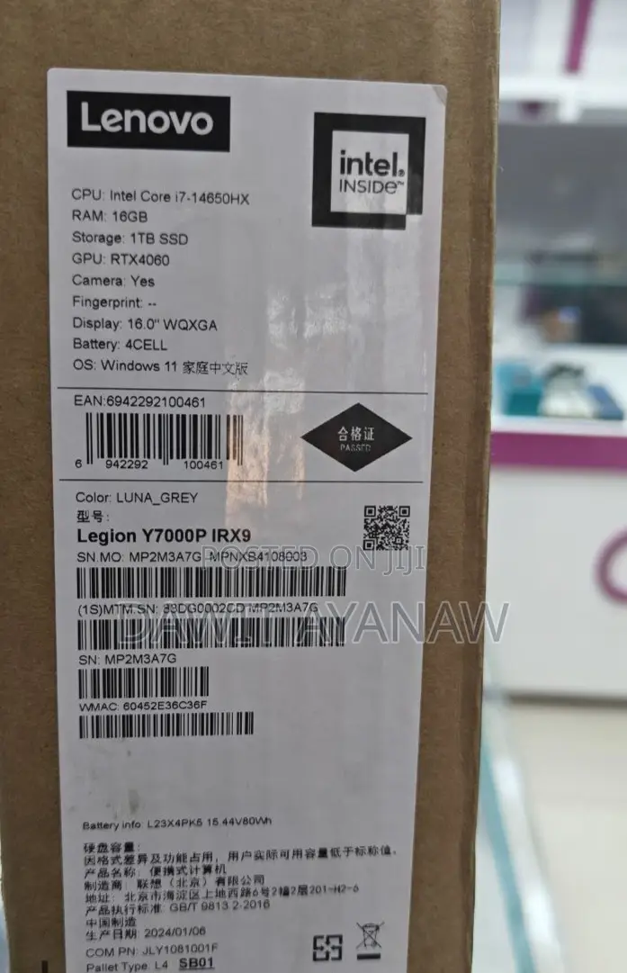 New Laptop Lenovo 16GB Intel Core I7 SSD 1T