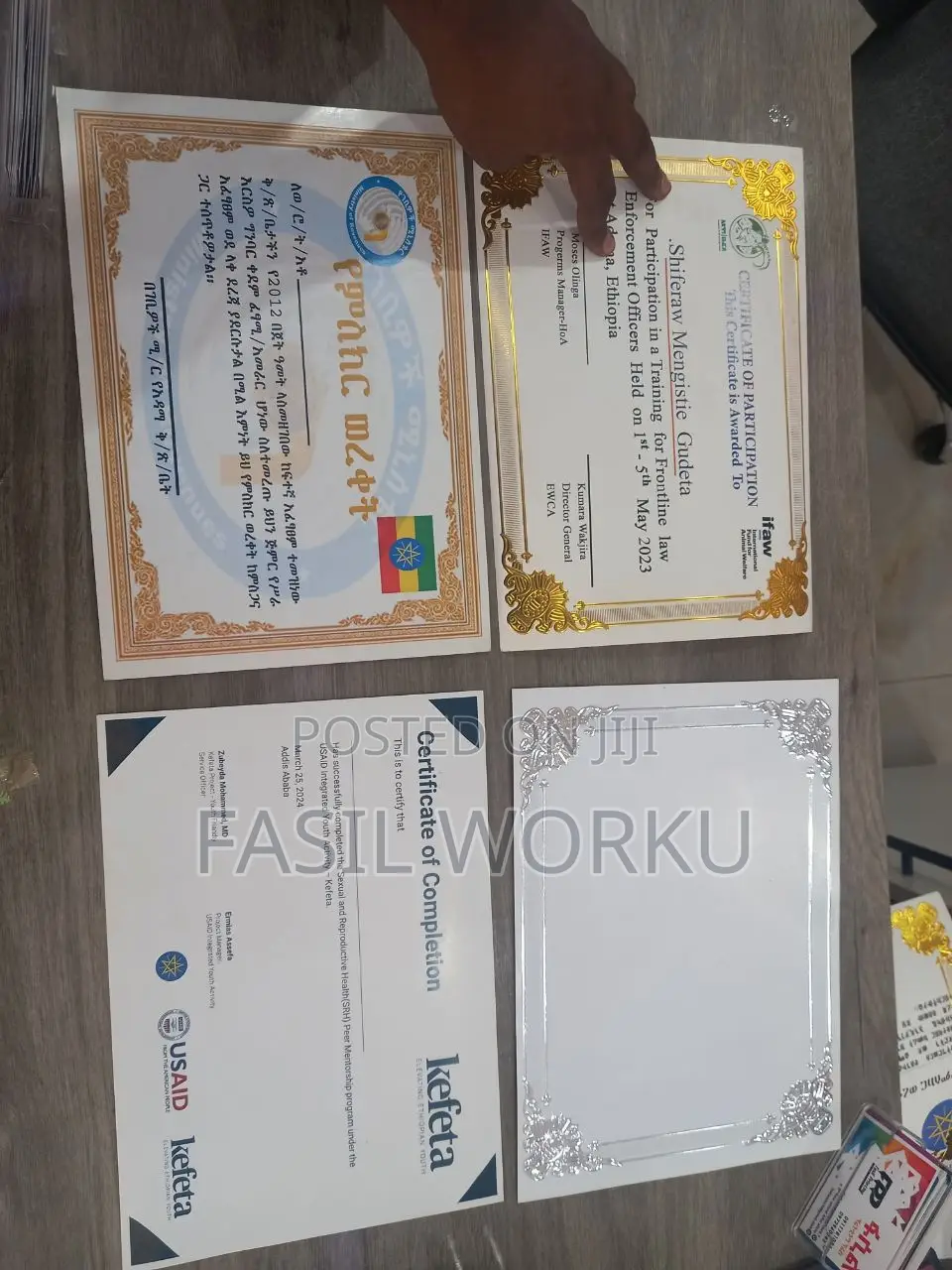 High Quality Certificate With Print