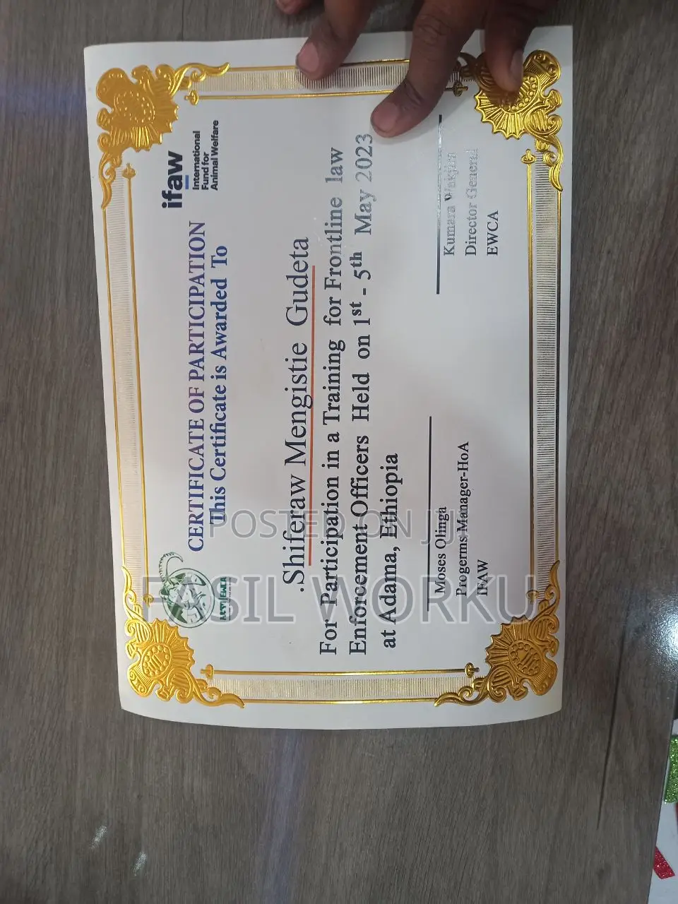 High Quality Certificate With Print
