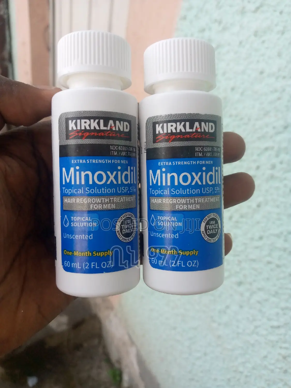5% Original Kirkirland Minoxidil for Hair Regrow .