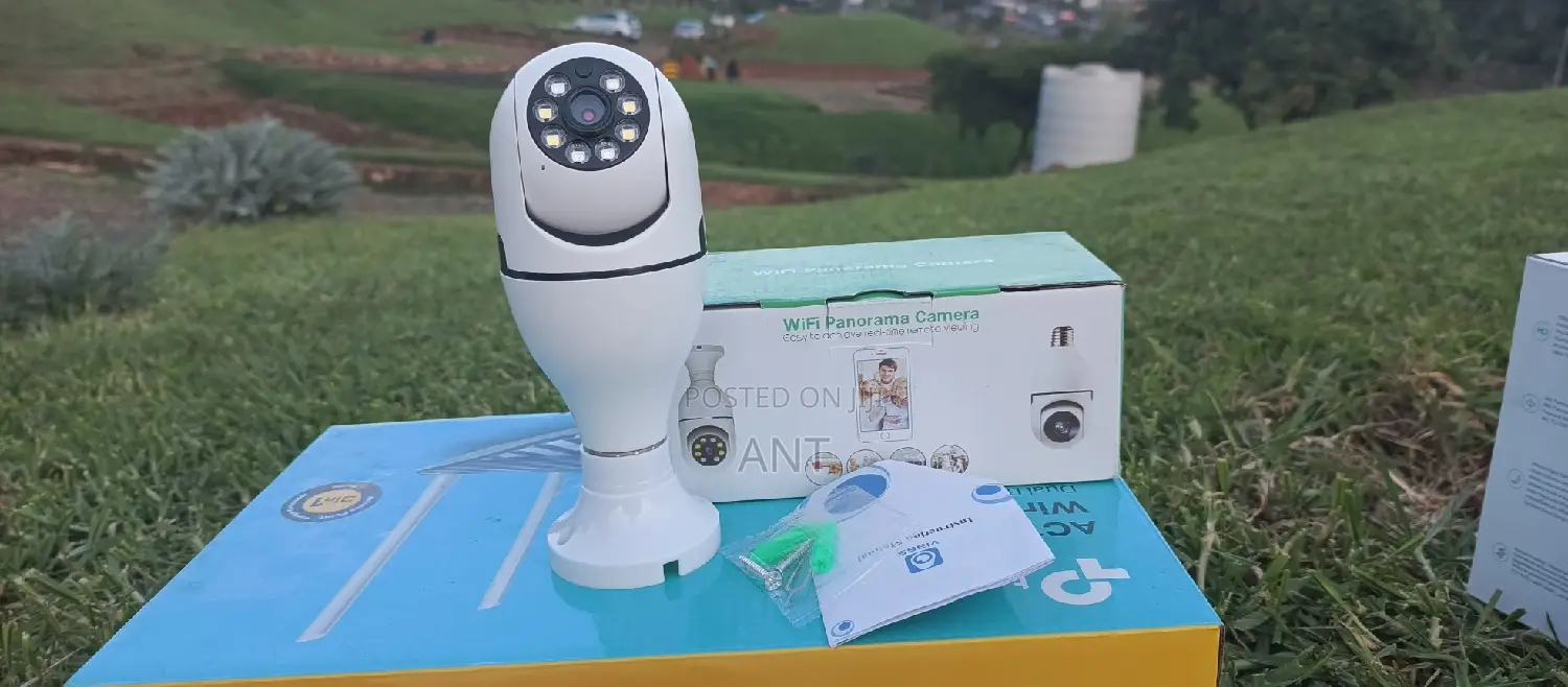 Wireles Bulb Security Cam CCTV 360 Degree Rotating Hd