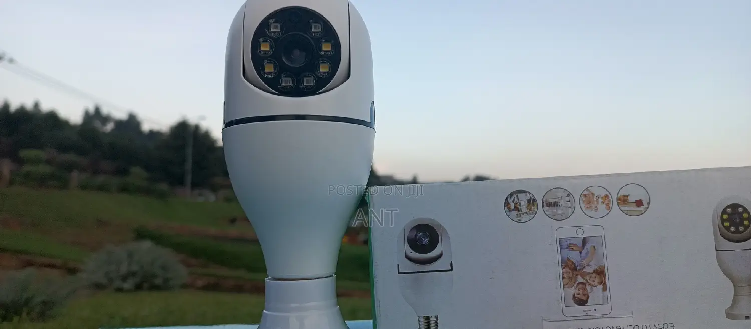 Wireles Bulb Security Cam CCTV 360 Degree Rotating Hd