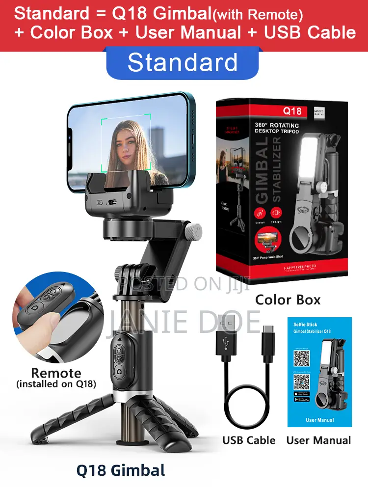 360° Rotating Gimbal Stablizer