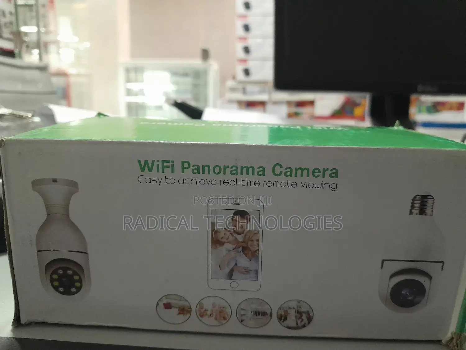 አምፖል ካሜራ 360° HD Quality Bulb Camera Security Camera Mi Xia