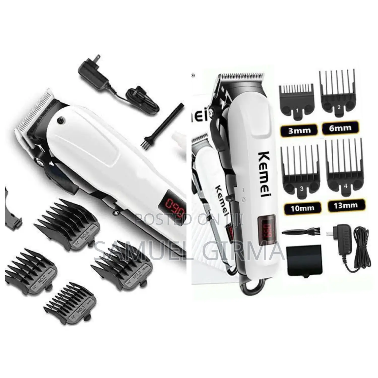 ~Kemei  Rechargeable Hair Clipper 
የፀጉር መቁረጫ