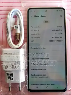 New Samsung Galaxy A53 5G 128 GB White