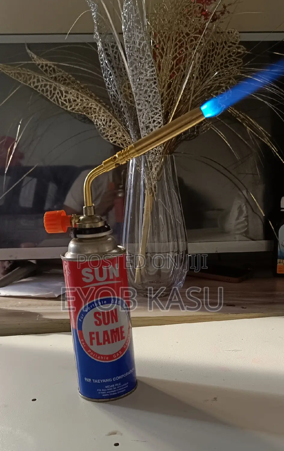 Torch ከ 1 ሲሊደር ጋር ለ ፍሪጅ እና መሰል ስራዎች እሚሆን