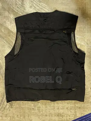 Camera Man Vest Jacket | Blue Black