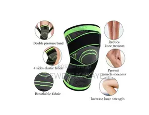 Photo - 1piece Knee Support Sleeve With Adjustable Straps
