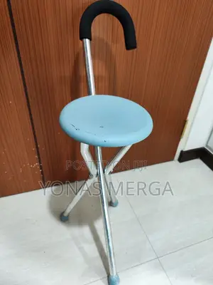 Photo - Walking Cane/Stick/ከዘራ/Mobilis Elderly Stick Chair Foldable