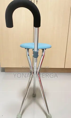 Walking Stick/Disabled Medical Auxiliary Folding Seat Cane