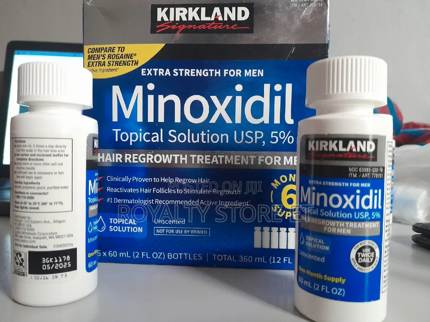Minoxidil 5% Original Hair Beard Growth From Usa