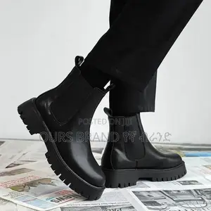 Photo - Chelsea Boots Leather High Master Quality Luxury Shoes for U