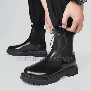 Photo - Chelsea Boots Leather High Master Quality Luxury Shoes for U