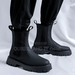 Photo - Chelsea Boots Leather High Master Quality Luxury Shoes for U