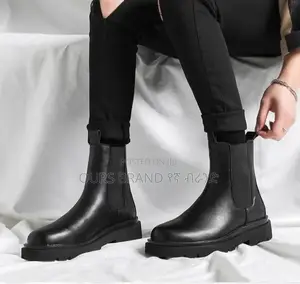Chelsea Boots Leather High Master Quality Luxury Shoes for U