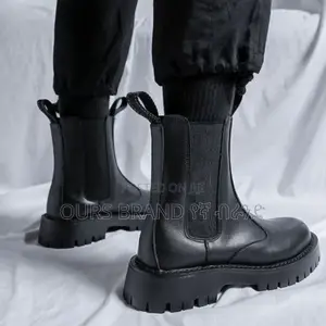 Chelsea Boots Leather High Master Quality Luxury Shoes for U
