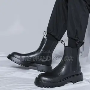 Photo - Chelsea Boots Leather High Master Quality Luxury Shoes for U