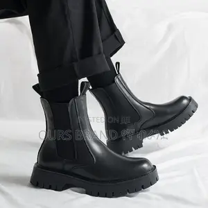 Photo - Chelsea Boots Leather High Master Quality Luxury Shoes for U