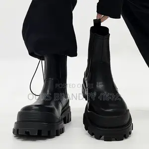 Chelsea Boots Leather High Master Quality Luxury Shoes for U