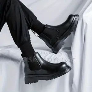 Photo - Chelsea Boots Leather High Master Quality Luxury Shoes for U