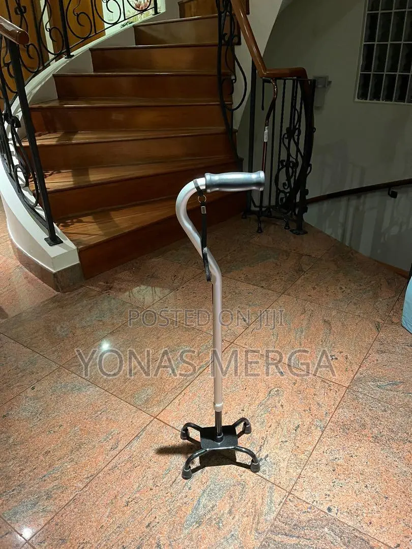 Walking Stick/Walking Walker_quad Walking Stick W/Wide Base in Bole