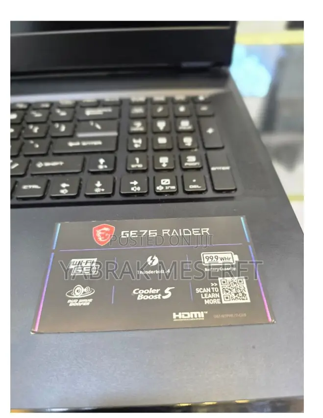 New Laptop MSI Katana GF76 16GB Intel Core I7 SSD 1T