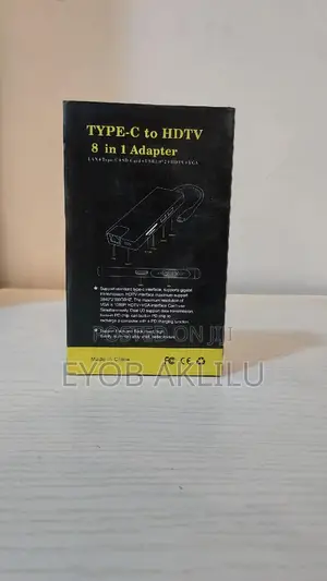 Type-C to HDTV 8 in 1 With VGA CABLE Support