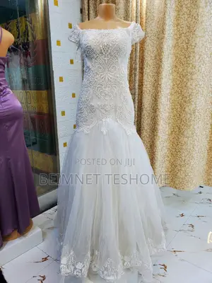 የሚሸጥ የሙሽራ ቀሚስ ቬሎ ዘመናዊ እና ቆንጆ