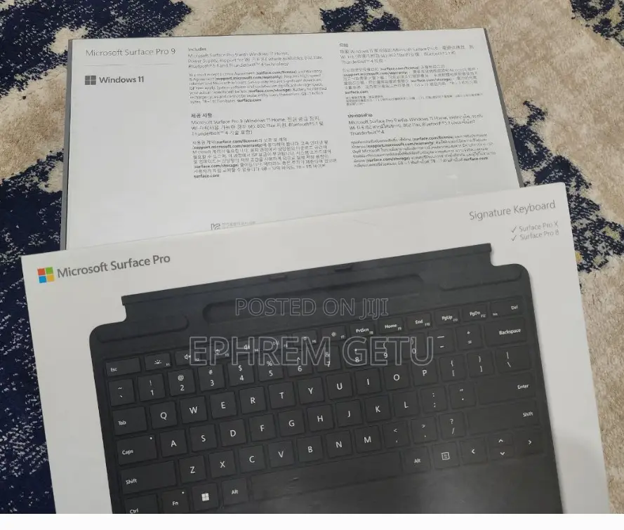 New Laptop Microsoft Surface Pro 9 8GB Intel Core I5 SSD 128GB