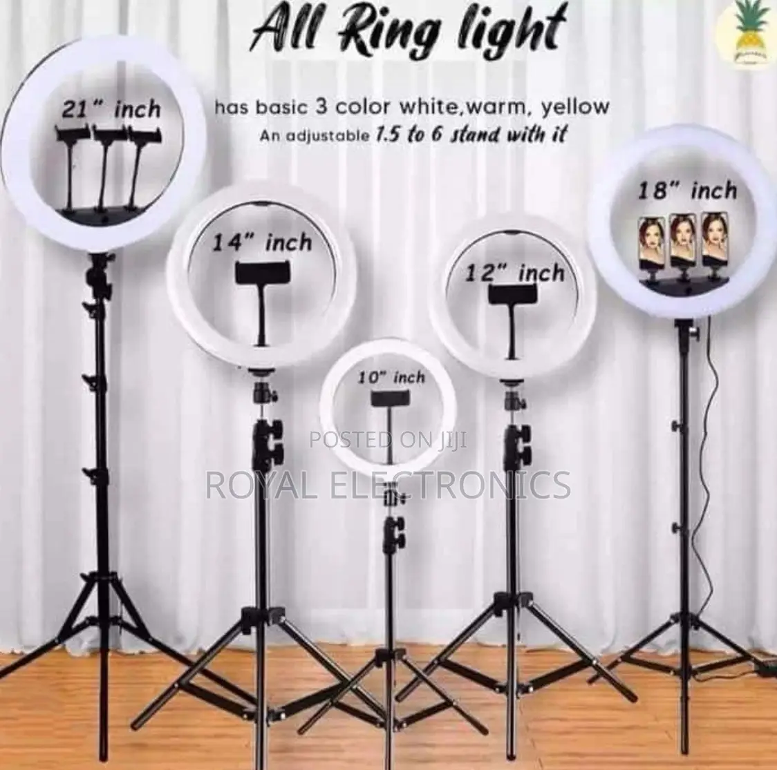 Ringlight 10 Inch እስከ 22 Inch (2999 Birr-8200 Birr)