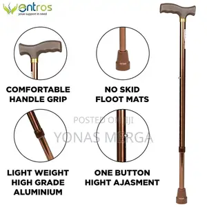 Folding Crutch Walking Cane Folding Stick With Adjustable
